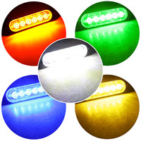 Aksesoris Mobil Aluminium 6smd Lampu LED Strobo Peringatan Truk Lampu Penanda Samping untuk Truk SUV Lampu Truk Pick Up