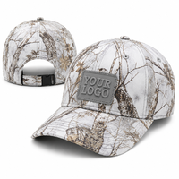 Casquette de baseball sportive en coton sublimé à pois avec patch en caoutchouc et logo personnalisé pour l'escalade, la randonnée et les aventures en plein air