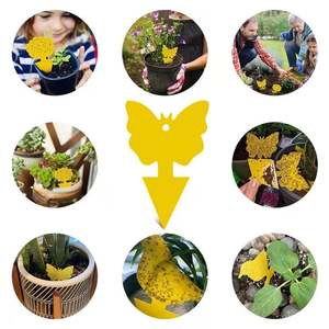 Piège à <span class=keywords><strong>papillons</strong></span> ou d'autres dessins animés, double face, collant, bleu et jaune, design de bande dessinée - Product Image 2