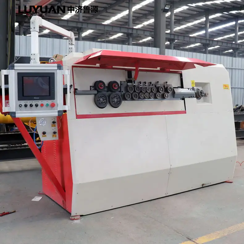 حديد التسليح الانحناء آلة هوب/28kw 5-12 مللي متر cnc الصلب شريط ىلة القطع والربط