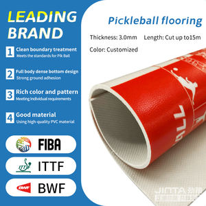 Бесплатные образцы: рулонное напольное покрытие из акрила для корта для пиклбола, портативный напольный мат для корта для пиклбола для использования в помещении и на улице, спортивное покрытие для корта - Product Image 3