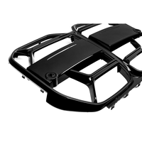 Pour BMW Série 4 G26 Gran Coupé 2021+ Style CS Grille avant noire brillante en ABS moulé par injection