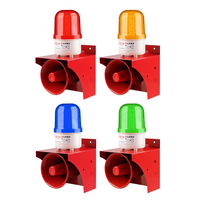Alarma Inalámbrica de 5000M con Control Remoto, Bocina de 120dB, Luz Estroboscópica LED, 220VAC, Carcasa de PC, Sirena de Seguridad Industrial y Doméstica