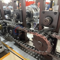 Máquina perfiladora de valla de perfil ligero motorizada con control PLC automático BSY, desbobinador hidráulico de alta velocidad para acero de 0.3-0.8mm