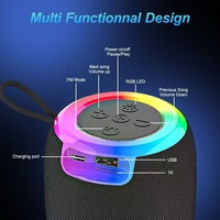 Lecteur de musique audio stéréo BT 5.2 au design innovant SH-309, mini boîte portable, lumière LED RGB dynamique, bureau à domicile
