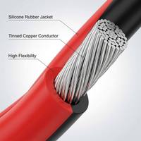Cable de Silicona Ultraflexible 10AWG 1050 Hilos 0.08mm Cobre Estañado para Baterías RC