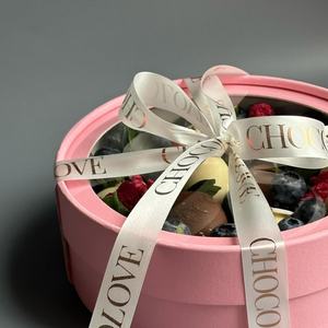 Caja de Regalo Redonda de Cartón con Forma de Cilindro, Impresión de Logotipo Personalizado, Embalaje para Dulces de Chocolate, Venta al Por Mayor - Product Image 2