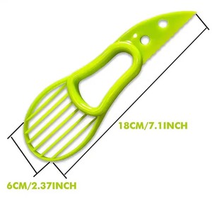 Cortador de Aguacate 3 en 1, Rebanador Manual Giratorio de Alta Calidad, Pelador Seguro y Sostenible, Estilo Moderno, Uso Doméstico, Personalizable - Product Image 2