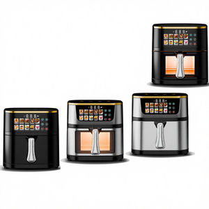 หม้อทอดไร้น้ำมันอัจฉริยะ 12 ลิตร 110 โวลต์ มาตรฐานยุโรปและอังกฤษ ผลิตจากสแตนเลส พร้อมระบบป้องกันความร้อนเกิน สำหรับใช้ในครัวเรือน - Product Image 1