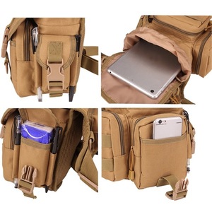 Bolsa de arnés de pierna para hombre, <span class=keywords><strong>riñonera</strong></span> táctica, negra - Product Image 5