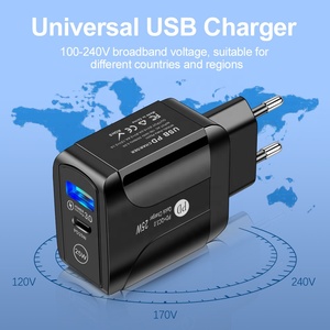 25W PD QC3.0 Dual USB-C Adapter Superschnelles 25W USB Typ-C Ladegerät für Mobiltelefone Reisestecker Wandmontiertes Smart-Kamera-Ladegerät - Product Image 5