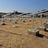 Support photovoltaïque en aluminium de bonne qualité au sol Kit de montage au sol pour panneau solaire Support de module PV