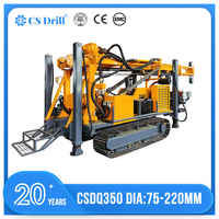 Plateforme de forage multifonctionnelle Csdq350 pour l'exploration des sols, forage de puits d'eau jusqu'à 350 m de profondeur