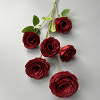 Künstliche Seiden blumen Realistische Rosen Bouquet Long Stem für Home Wedding Decoration Party