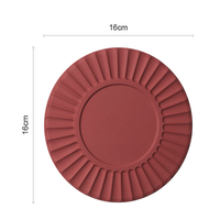 Nouvelle assiette de table en silicone isolante thermique, style grande roue coréenne, résistante aux hautes températures, pour la maison