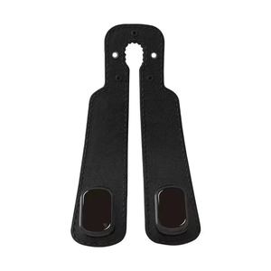 Leather <b>Car</b> Headrest <b>Hook</b> Set Magnetic Seat Back Retainer Tumbled Finish Interior Accessory for SUV Pickup - Product Image 6