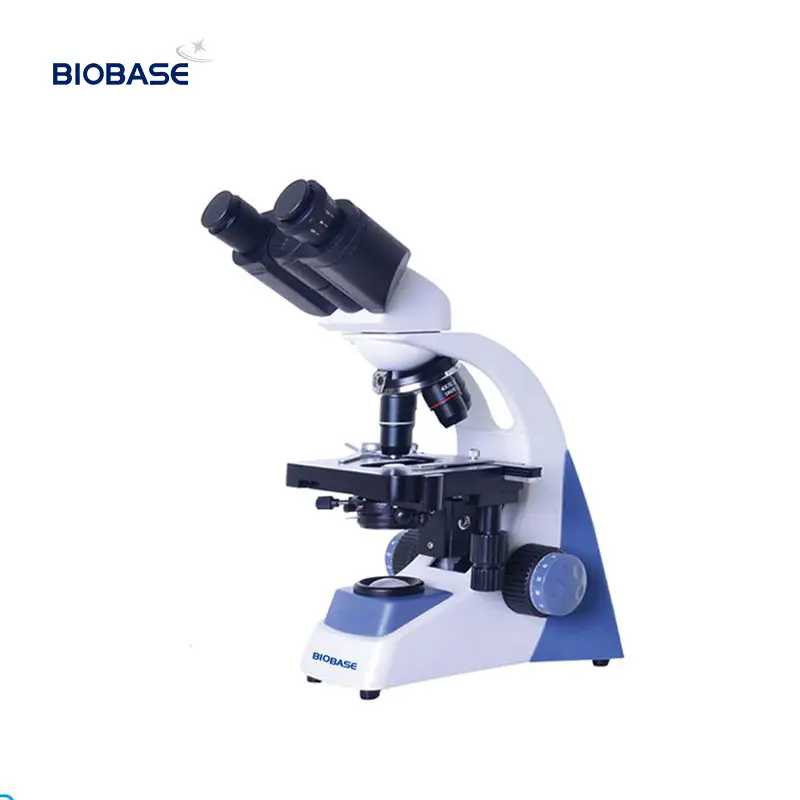 Microscópio Biológico econômico Biobase China com palco mecânico binocular e dupla camada para laboratório