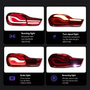 Luces Traseras LED para <span class=keywords><strong>BMW</strong></span> Serie 4 M4 F32 F33 F36 F82 F83 2012-<span class=keywords><strong>2020</strong></span> LCI MP Rojo Negro Plug and Play - Product Image 3