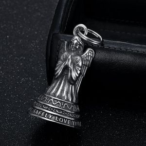 Llavero con Colgante de Ángel, Acero Inoxidable, Retro, con Alas, Guardián, Conducción Segura, Te Amo, Unisex, Regalo, Accesorio para Collar - Product Image 2