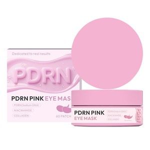 Masque pour les yeux PDRN rose, 60 patchs hydratants et raffermissants avec collagène et niacinamide pour le soin du contour des yeux - Product Image 1