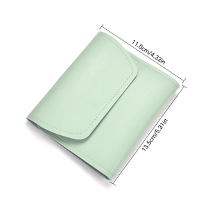Kit de manucure et pédicure 16 en 1, vert clair, en acier au carbone, ensemble de soins des ongles avec étui en cuir PU, coupe-ongles, outil de toilettage pour les voyages - Product Image 6