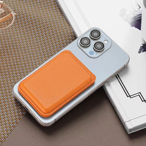 Cartera Magnética de Cuero al por Mayor, Soporte para Teléfono Móvil con Ranura para Tarjetas, Soporte para Anillo Metálico Magsafe para iPhone, Pegatinas - Product Image 2