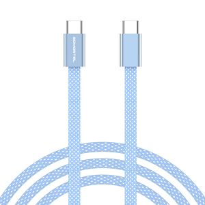 Câble de charge rapide USB-C SOMOSTEL BW66 C-C 60W, câble tressé de charge rapide, couleur orange, câble de téléphone - Product Image 3