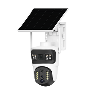 V380 năng lượng mặt trời hỗ trợ 4G <span class=keywords><strong>Camera</strong></span> không dây ngoài trời tầm nhìn ban đêm góc rộng Pan-Tilt xem kép zoom âm thanh hai chiều Tích hợp đám mây còi báo động - Product Image 1