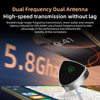 Mini adaptateur 2-en-1 Android Auto Carplay, nouveau design triangulaire, filaire et sans fil, Plug & Play, WiFi6, Bluetooth 5.4, garantie 1 an