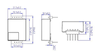 Capteur de gaz dioxyde de carbone SENTECH à double canal 0-10000PPM, sortie UART/PWM 5V, module NDIR