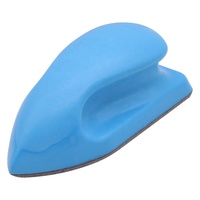 Brosse de siège en cuir de nettoyage de voiture jaune en gros d'usine brosse de siège de voiture de 4.7 pouces support de disques de ponçage Kit de bloc de ponçage à la main
