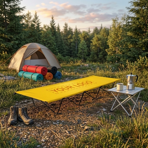 Lit de camping pliable en tissu Oxford 600D durable, haute capacité de charge, lit de camping portable pour l'extérieur - Product Image 1