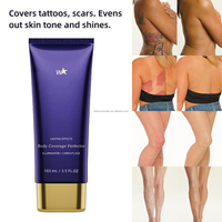 Kit de correcteur corporel imperméable longue durée BARUBT pour tatouages, cicatrices - Couverture complète, fini naturel, tous types de peau, pinceau applicateur