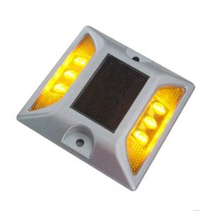 Наружный водонепроницаемый маркер для дорожного покрытия, 6 светодиодов, желтый, синий, красный, зеленый, мигающие, кошачьи глаза, солнечные дорожные шпильки - Product Image 4