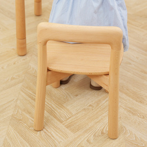Nuovo stile cinese sgabello per bambini in stile semplice per bambini sedia piccola in <span class=keywords><strong>legno</strong></span> di quercia solido con schienale per neonati e bambini - Product Image 4