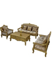 Fauteuil individuel turc Miranda, mobilier de luxe européen de style cour française, design sculpté en tissu, éponge haute densité, une place
