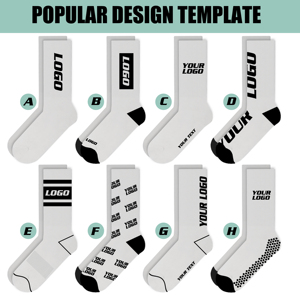 <span class=keywords><strong>Chaussettes</strong></span> athlétiques en coton respirant de haute qualité pour hommes <span class=keywords><strong>et</strong></span> femmes, conçues sur mesure, avec un logo imprimé de style équipage pour les sports de printemps - Product Image 4