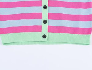 SHENZHU Style Européen et Américain Nouvelle Collection Printemps 26 <span class=keywords><strong>Pull</strong></span> Tricoté Décontracté Simple à Rayures à Manches Longues avec Col pour <span class=keywords><strong>Femme</strong></span> 5536015 - Product Image 6