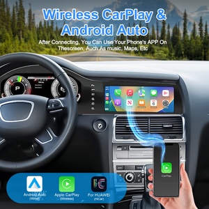 Navihua Car DVD Player LCD Digital Cluster Dual Screen Dashboard GPS Navigation Audio <b>System</b> for Audi Q7 2005-2016 Car <b>Stereo</b> - Product Image 5