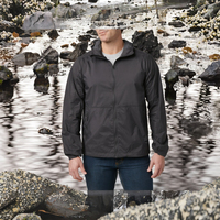 Veste coupe-vent décontractée pour homme, col montant, fermeture éclair, imperméable, écologique, séchage rapide, service OEM, vente en gros