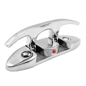 China Supplier Marine Hardware Boat Accessories 6" 316 Stainless Steel Flip Up Folding Cleat