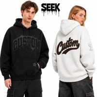 Sweat à capuche double couche 300 GSM en velours épais coupe classique pour boutiques de skate, broderie personnalisée ODM 100% fibre de bambou