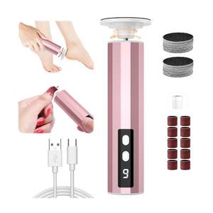 كهربائي ، 2 في 1 ملف قدم قابل لإعادة الشحن للأقدام والأظافر ، 9 سرعة تحكم مزيل الكالس مع استبدال - Product Image 1