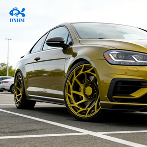 ล้อแม็กซ์ลายรังผึ้งสีทองขนาด 18 19 20 21 22 24 นิ้ว 21x10.5J 5x130 5 รู ขอบลึกเว้า สำหรับรถ <span class=keywords><strong>SUV</strong></span> หรูหรา - Product Image 5