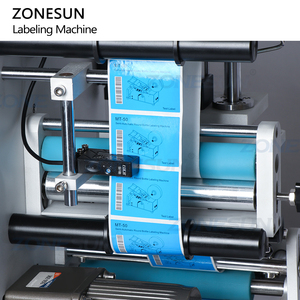 Zonesun ZS-TB100S2 Applicator Desktop Sticker Ronde Fles Etiketteermachine Prijs Semi Automatisch Voor Ronde Fles - Product Image 4