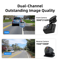 Cámara de Coche M500 de 2 Pulgadas, Doble Lente, 4K HD, DVR, GPS Inteligente, Wifi, Cámara Frontal 4K y Trasera 1080P