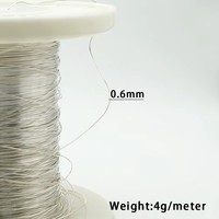 Chaîne de bijoux semi-finie en rouleau, fabriquée à la machine, vente en gros d'usine, fil rond de 0,6 mm, chaîne en argent 925 au mètre pour la fabrication