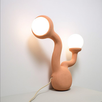 Lampe de sol minimaliste en ciment, LED, lumière blanc chaud, couleur modulable, 2700K, éclat doux, décoration de salon, grande taille, montage en surface