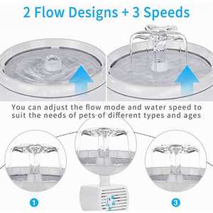 Fontaine à eau intelligente pour animaux de compagnie, distributeur automatique en verre à circulation continue pour chats et chiens, électrique détachable, 760g - Product Image 3