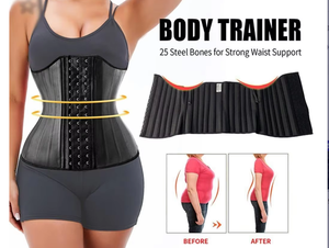 Chất Lượng Cao Của Phụ Nữ Eo Huấn Luyện Viên <span class=keywords><strong>Corset</strong></span> Bán Buôn Latex Cincher Cơ Thể Shaper Tráng 25 Thép Xương Extender Cincher Thoáng Khí - Product Image 2
